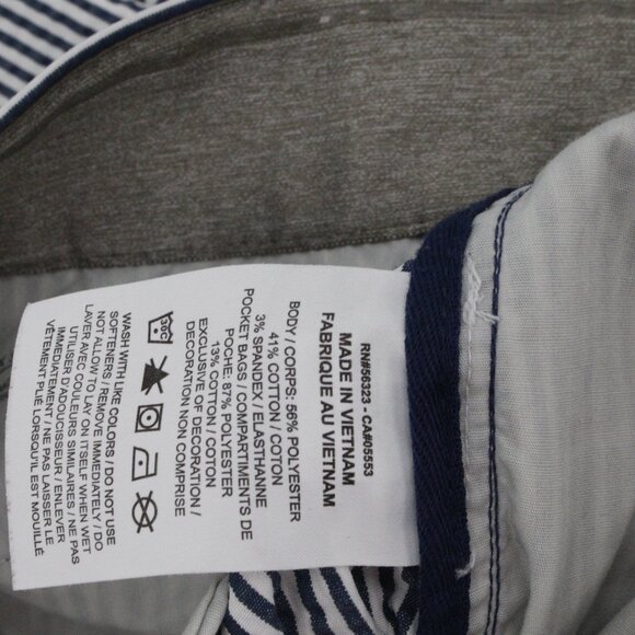 Malbon Golf x Nike Pant Mens 30 Dri-FIT UV Chino Striped Straight Leg Mid Rise - Picture 14 of 15